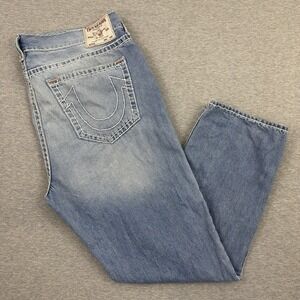 True Religion Bobby Relaxed Baggy Jeans Men's‎ Size 40 Blue Made in Mexico
